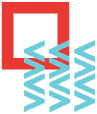 GlobalVision Logo overlaid with uniform zig-zagging lines