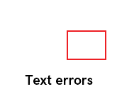 Example of text inspection differences